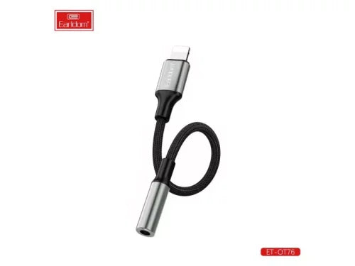 Earldom Lightning to 3.5mm Adapter (Black)- ot76 - Saif Al Najmi Kw
